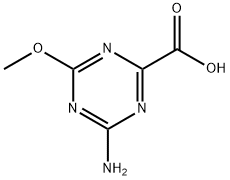 1,3,5-Triazine-2-carboxylicacid,4-amino-6-methoxy-(9CI) Struktur