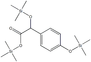 α,4-Bis(trimethylsiloxy)benzeneacetic acid trimethylsilyl ester Struktur