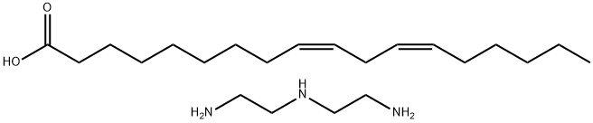 9,12-Octadecadienoic acid (9Z,12Z)-, dimer, polymer with N-(2-aminoethyl)-1,2-ethanediamine Struktur