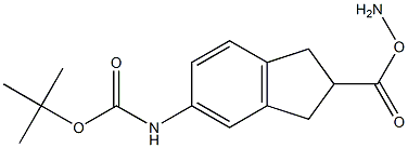 1H-Indene-2-carboxylicacid,2-amino-5-[[(1,1-dimethylethoxy)carbonyl]amino]-2,3-dihydro-(9CI) Struktur