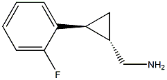 Cyclopropanemethanamine, 2-(2-fluorophenyl)-, (1R,2R)-rel- (9CI) Struktur