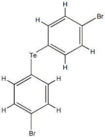 1-Bromo-4-[(4-bromophenyl)tellanyl]benzene Struktur