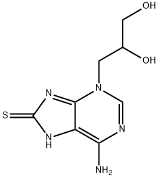 8-Mercapto-3-(2′.3′-dioxypropyl)-adenine Struktur