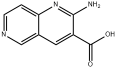 1,6-Naphthyridine-3-carboxylicacid,2-amino-(9CI) Struktur