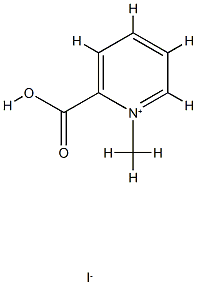 Pyridinium,2-carboxy-1-methyl-, iodide (1:1), 3785-04-4, 結(jié)構(gòu)式