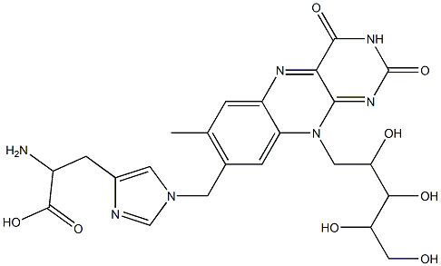 N(3)-histidylriboflavin Struktur