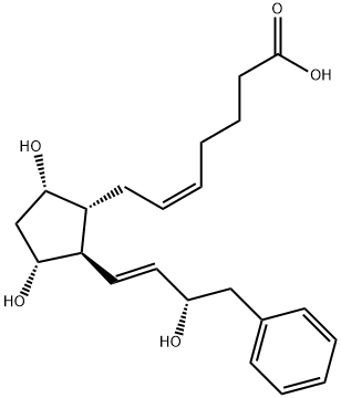 16-phenyl tetranor Prostaglandin F2α Struktur