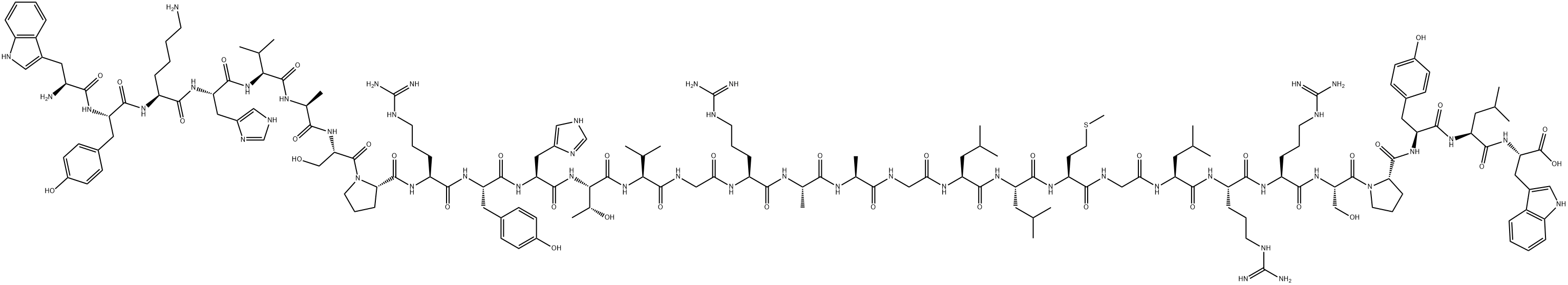 NEUROPEPTIDE W-30 (HUMAN) Struktur