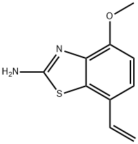 2-Benzothiazolamine,7-ethenyl-4-methoxy-(9CI) Struktur