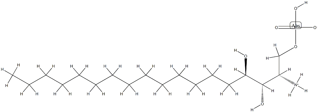 4-hydroxysphinganine-1-phosphate (SaccharoMyces Cerevisiae) Struktur