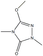 3H-1,2,4-Triazol-3-one,2,4-dihydro-5-methoxy-2,4-dimethyl-(9CI) Struktur