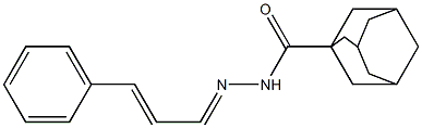 N'-(3-phenyl-2-propenylidene)-1-adamantanecarbohydrazide Struktur