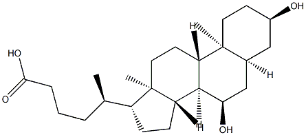 homochenodeoxycholic acid Struktur