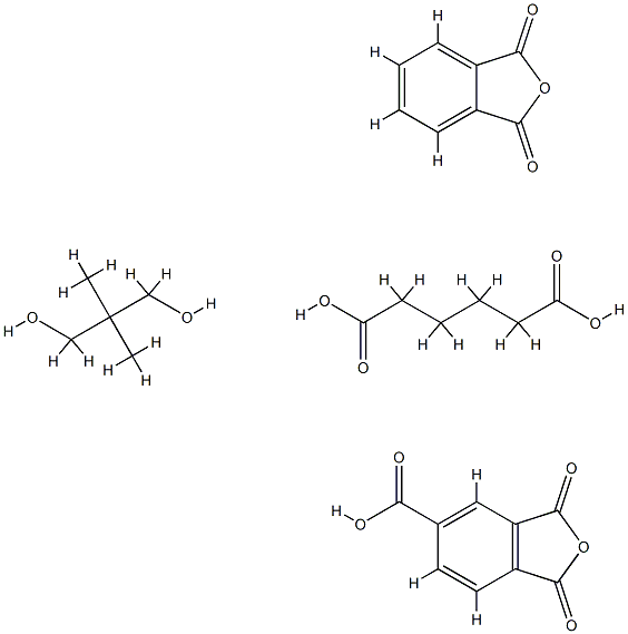 Trimellitic anhydride, phthalic anhydride, neopentyl glycol, adipicacid polymer Struktur