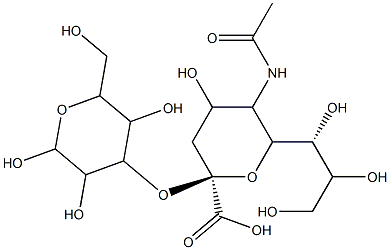 alpha-Neup5Ac-(2->3)-beta-D-Galp Struktur