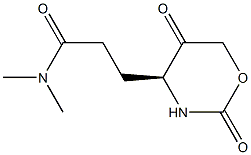 2H-1,3-Oxazine-4-propanamide, tetrahydro-N,N-dimethyl-2,5-dioxo-, (4S)- (9CI) Struktur