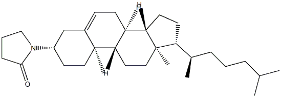 1-(Cholest-5-en-3β-yl)-2-pyrrolidone Struktur