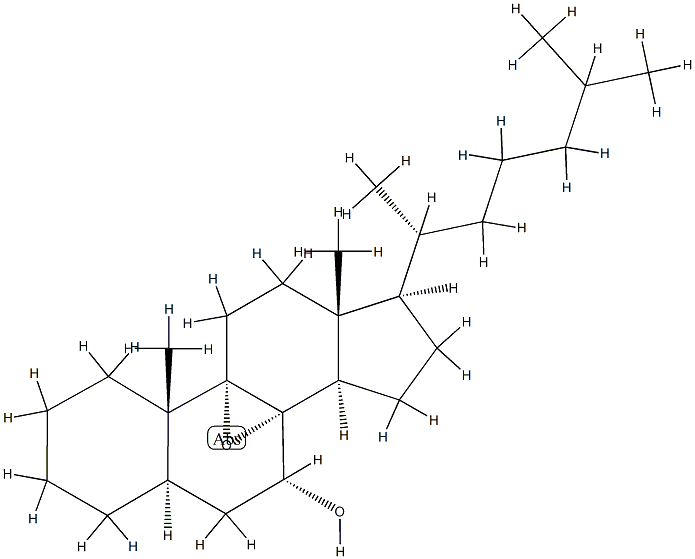 8α,9-Epoxy-5α-cholestan-7α-ol Struktur