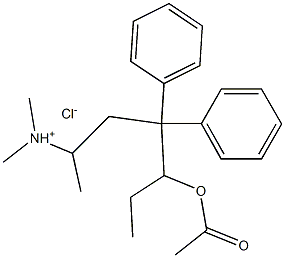 Acetylmethadol hydrochloride Struktur