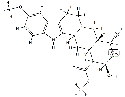 17β-Hydroxy-10-methoxy-19α-methyl-18-oxayohimban-16α-carboxylic acid methyl ester Struktur