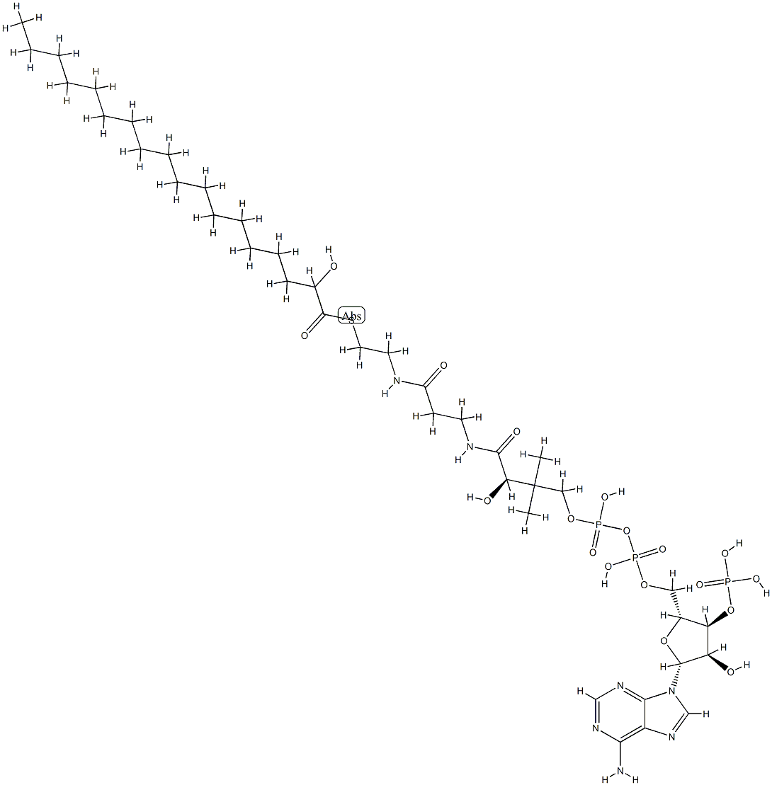 2-hydroxyoctadecanoyl-coenzyme A Struktur