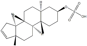 androst-16-en-3-ol sulfoconjugate Struktur