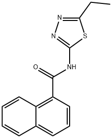 N-(5-ethyl-1,3,4-thiadiazol-2-yl)-1-naphthamide Struktur