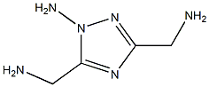 1H-1,2,4-Triazole-3,5-dimethanamine,1-amino-(9CI) Struktur