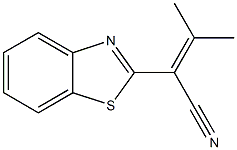 2-Benzothiazoleacetonitrile,alpha-(1-methylethylidene)-(9CI) Struktur