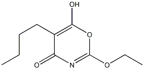 6H-1,3-Oxazin-6-one,5-butyl-2-ethoxy-4-hydroxy-(9CI) Struktur