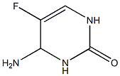 2(1H)-Pyrimidinone,4-amino-5-fluoro-3,4-dihydro-(9CI) Struktur