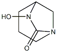 1,6-Diazabicyclo[3.2.1]octan-7-one,6-hydroxy-(9CI) Struktur