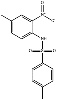 4-Methyl-N-(4-methyl-2-nitrophenyl)benzenesulfonamide Struktur