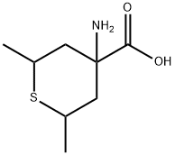 2H-Thiopyran-4-carboxylicacid,4-aminotetrahydro-2,6-dimethyl-(9CI) Struktur