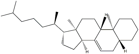 (14β)-5α-Cholest-7-ene Struktur