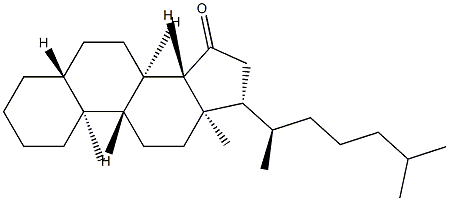 5α-コレスタン-15-オン 化學構(gòu)造式