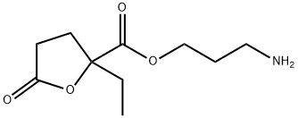 2-Furancarboxylicacid,2-ethyltetrahydro-5-oxo-,3-aminopropylester(9CI) Struktur