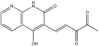 4-Pentene-2,3-dione,5-(1,2-dihydro-4-hydroxy-2-oxo-1,8-naphthyridin-3-yl)-(9CI) Struktur