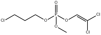 Methyl(3-chloropropyl)(2,2-dichlorovinyl) =phosphate Struktur