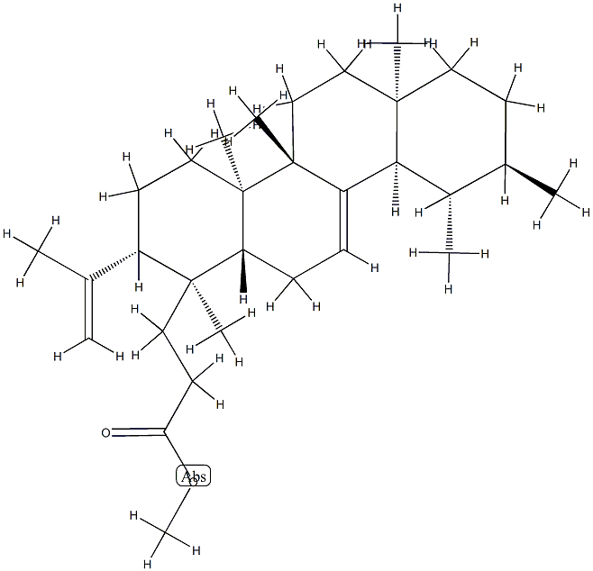 3,4-Secours-4(23),12-dien-3-oic acid methyl ester Struktur