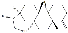 (R)-1-[(2S,4aβ,4bα,8aβ,10aα)-Tetradecahydro-2,4a,8a-trimethyl-8-methylenephenanthren-2-yl]-1,2-ethanediol Struktur