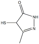 3H-Pyrazol-3-one,2,4-dihydro-4-mercapto-5-methyl-(9CI) Struktur