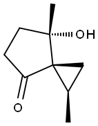 Spiro[2.4]heptan-4-one, 7-hydroxy-1,7-dimethyl-, (1R,3S,7S)-rel- (9CI) Struktur