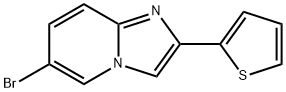 6-broMo-2-(thiophen-2-yl)H-iMidazo[1,2-a]pyridine Struktur