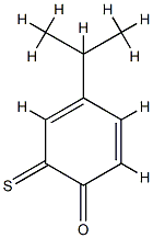 2,4-Cyclohexadien-1-one,4-(1-methylethyl)-6-thioxo-(9CI) Struktur