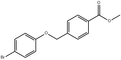 methyl 4-(4-bromophenoxymethyl)benzoate Struktur