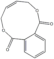 2,7-Benzodioxecin-1,8-dione,3,6-dihydro-(9CI) Struktur