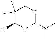 1,3-Dioxan-4-ol,5,5-dimethyl-2-(1-methylethyl)-,(2R,4S)-rel-(9CI) Struktur