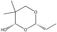 1,3-Dioxan-4-ol, 2-ethyl-5,5-dimethyl-, (2R,4R)-rel- (9CI) Struktur