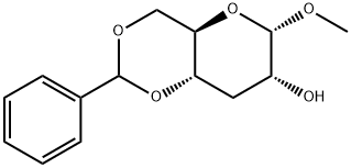 .alpha.-D-ribo-Hexopyranoside, methyl 3-deoxy-4,6-O-(phenylmethylene)- Struktur